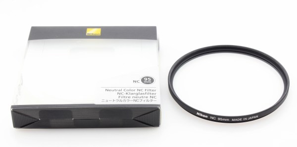 Genuine Nikon 95mm Neutral Color NC Filter w/ CP-19 Keeper Case - Excellent