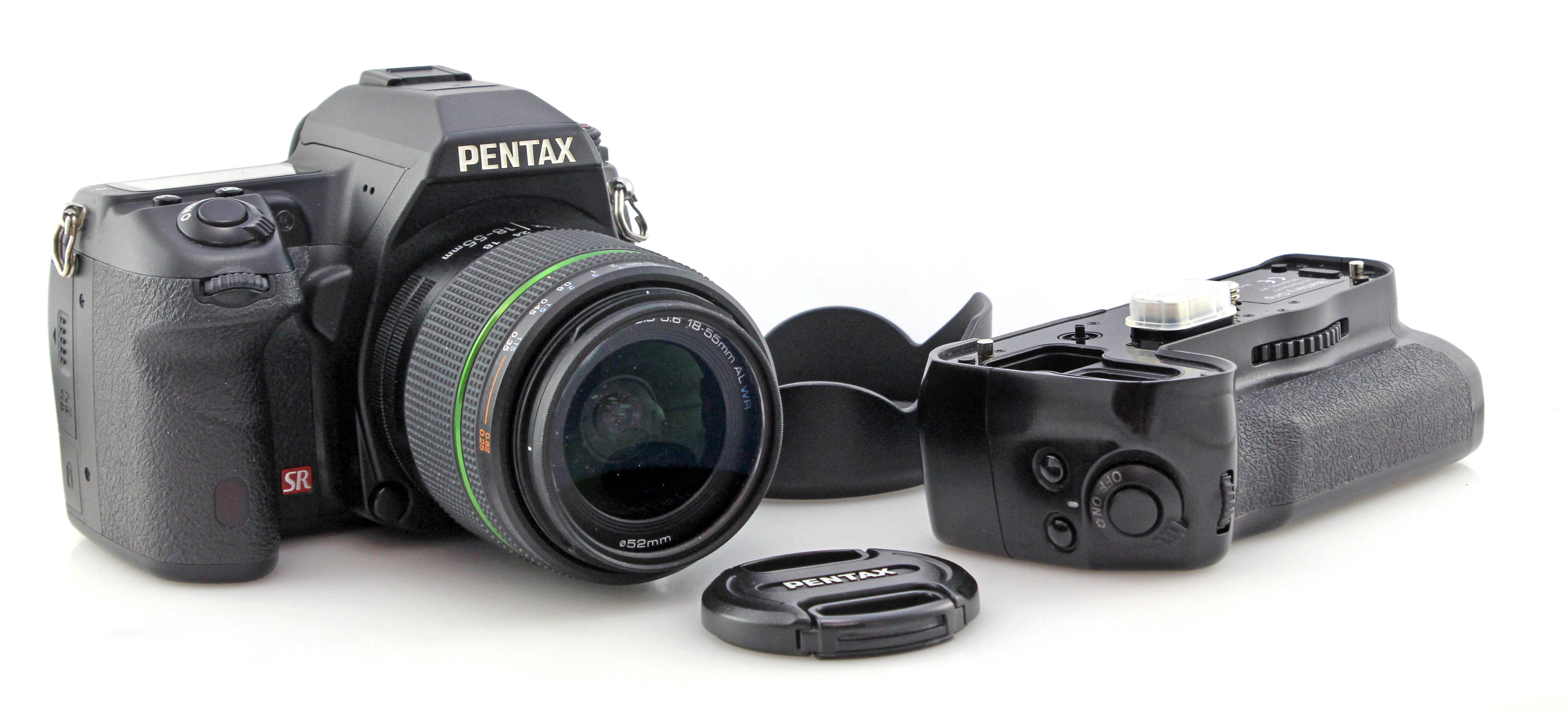 Pentax K-7 -14.6MP APS-C DSLR Camera + 18-55mm f/3.5-5.6 Zoom Lens + Grip