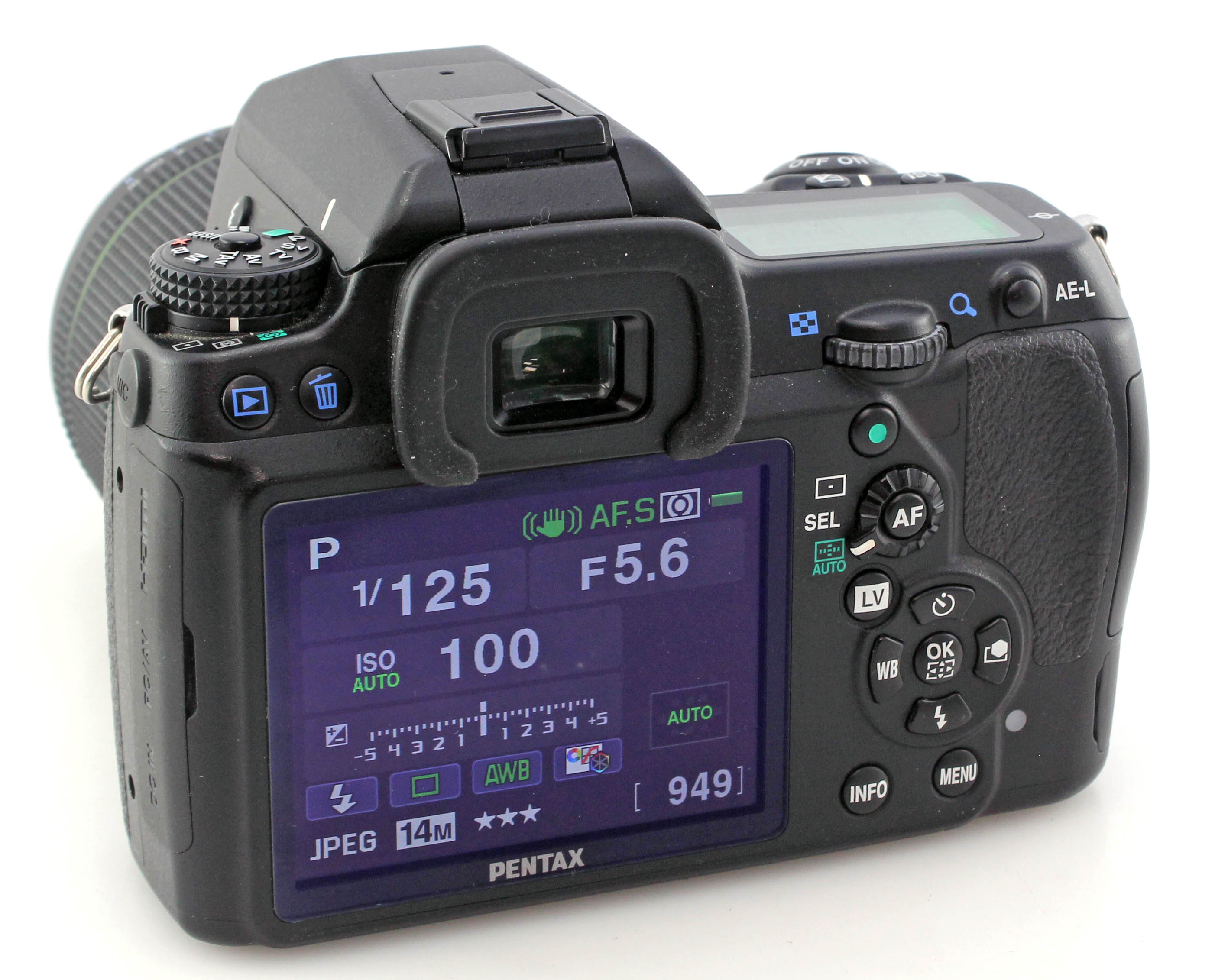 Pentax K-7 -14.6MP APS-C DSLR Camera + 18-55mm f/3.5-5.6 Zoom Lens + Grip - Image 7