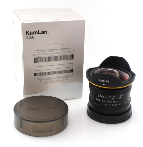 Boxed Kamlan 8mm F3 Fisheye Prime Lens - Sony APS-C E Mount - Excellent Condition