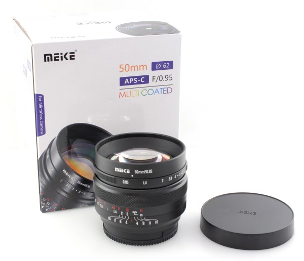 Boxed Meike 50mm f0.95 Manual Focus Prime Lens - Micro 4/3 Mount - Mint Condition