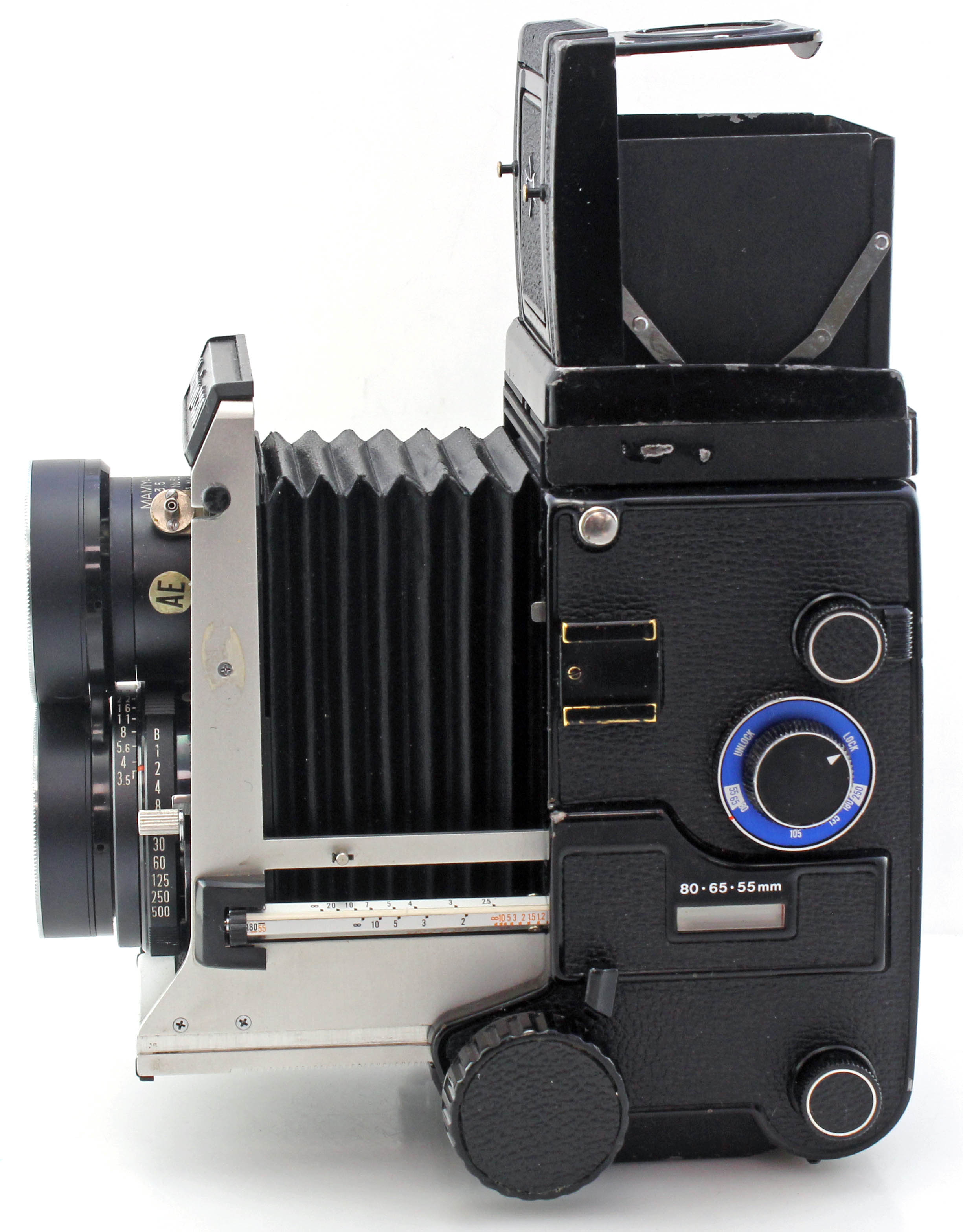 Mamiya C330 Professional S TLR Medium Format Camera W/ Blue Dot 65mm F3.5 Wide Lens - Image 5