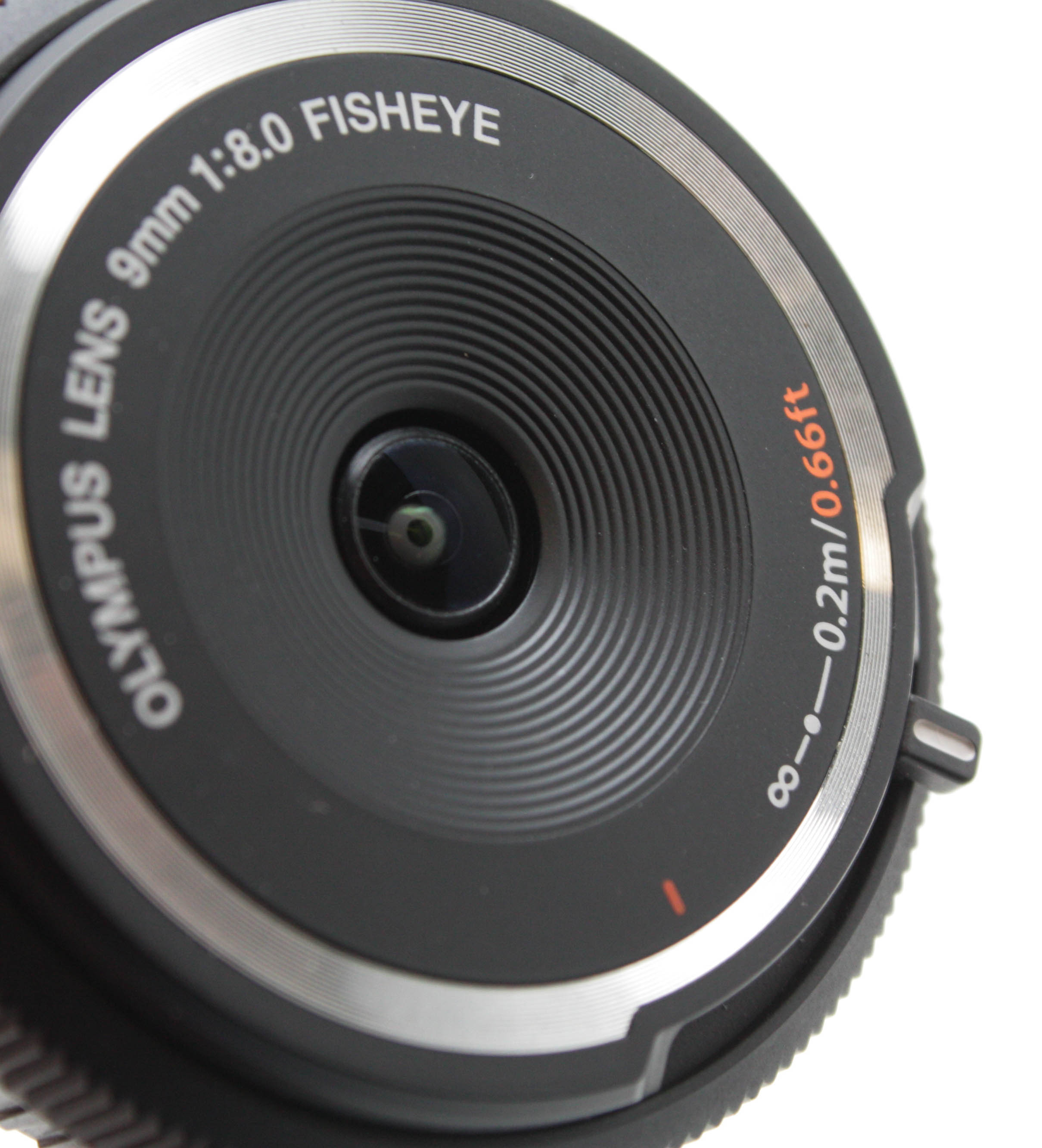 Olympus 9mm f8 Fish-Eye Pancake Body Cap Lens for Micro 4/3 Mount - Boxed - Image 2