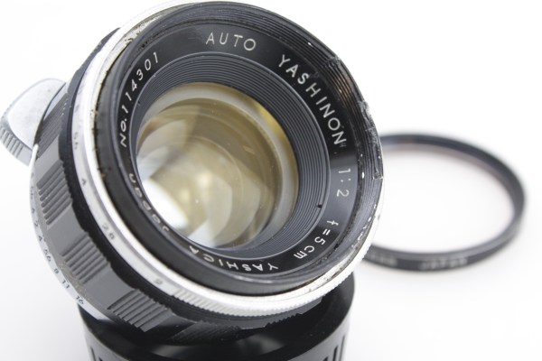 Yashica 5cm 50mm f2 SEMI-AUTOMATIC lens M42 42mm Auto Yashinon