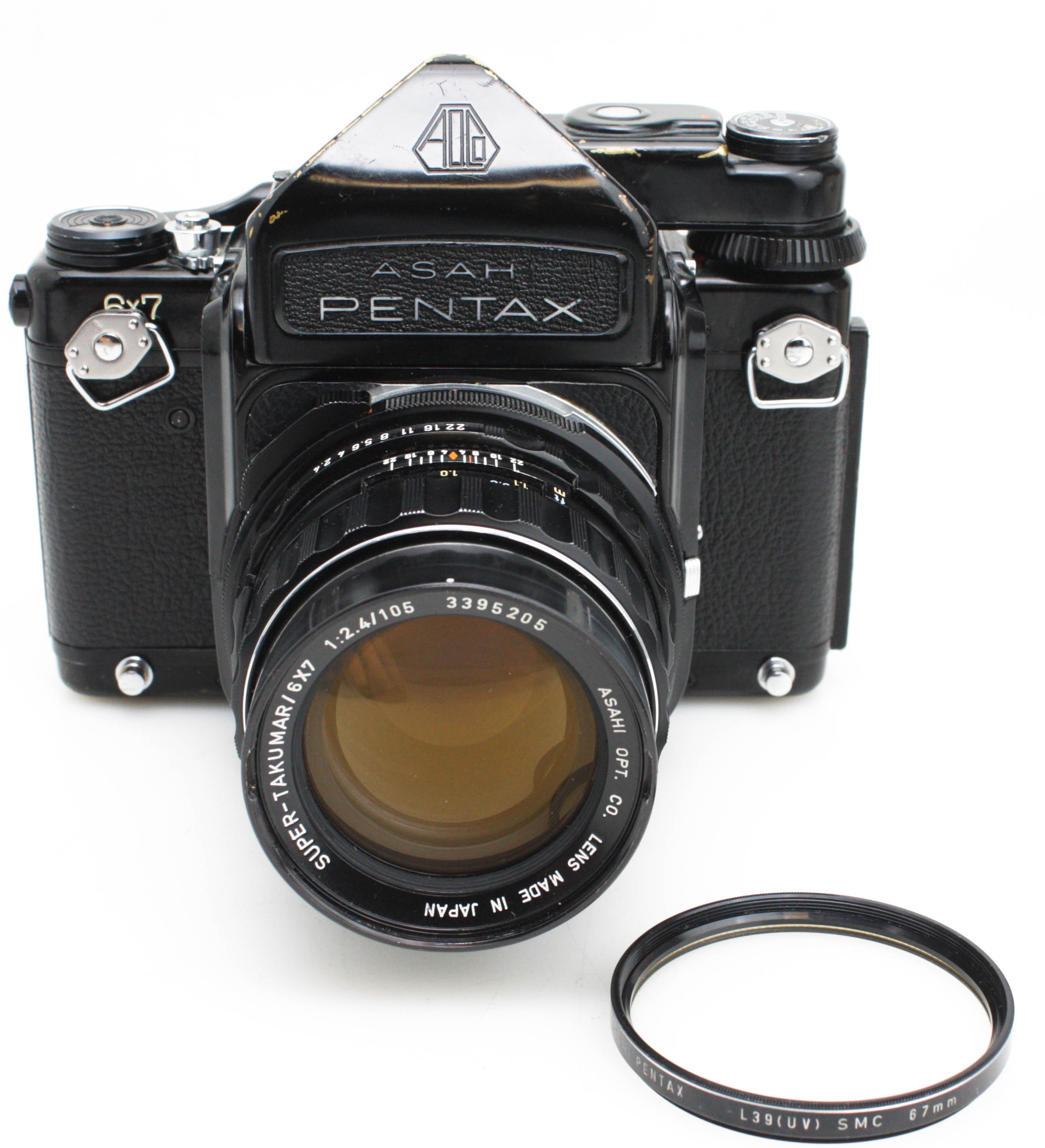 Pentax 6x7 Medium Format Film Camera w/ 105mm f/2.4 Lens & TTL prism