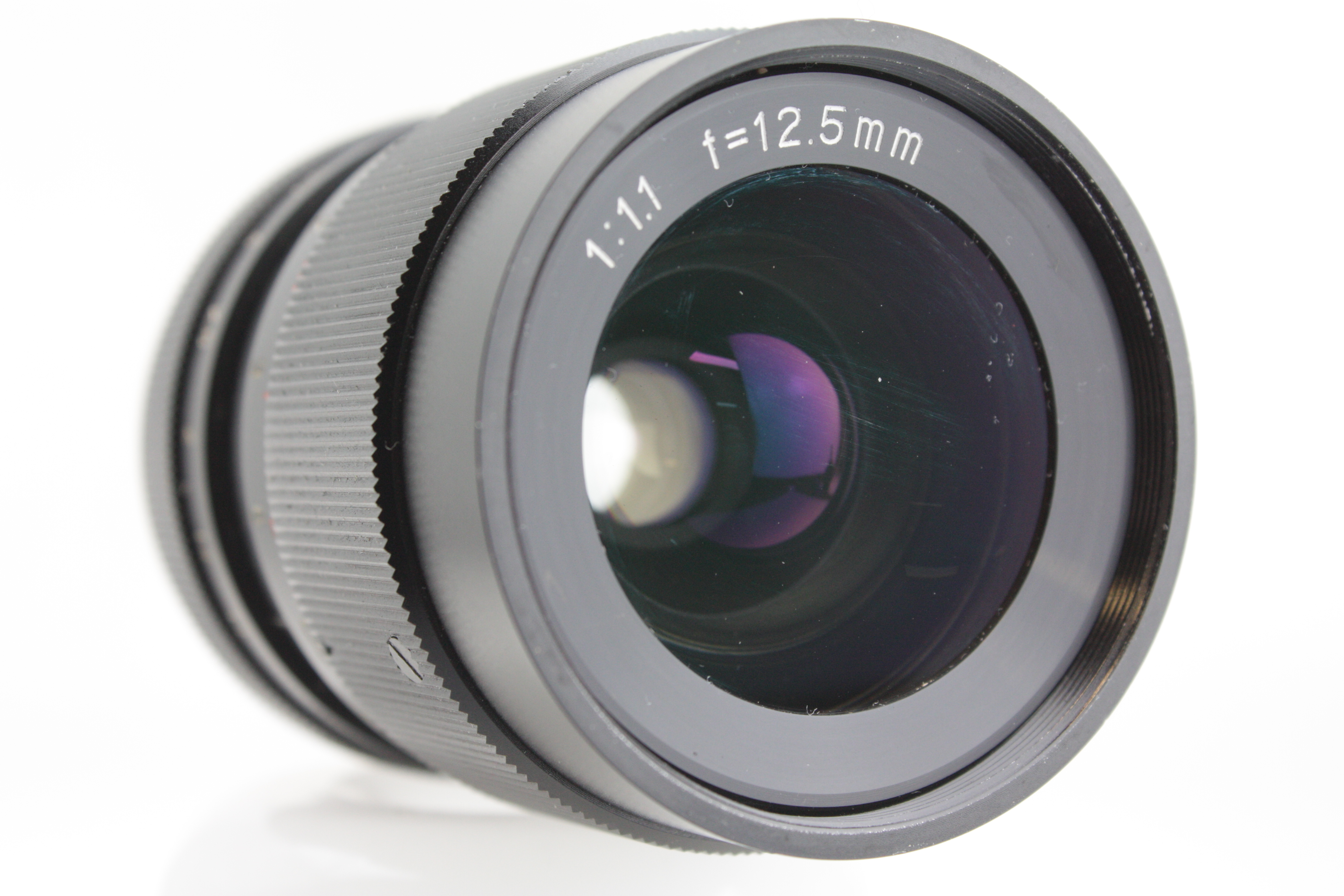FAST 12.5mm f/1.1 CCTV / Movie or Cine Lens - C mount screw / 25mm