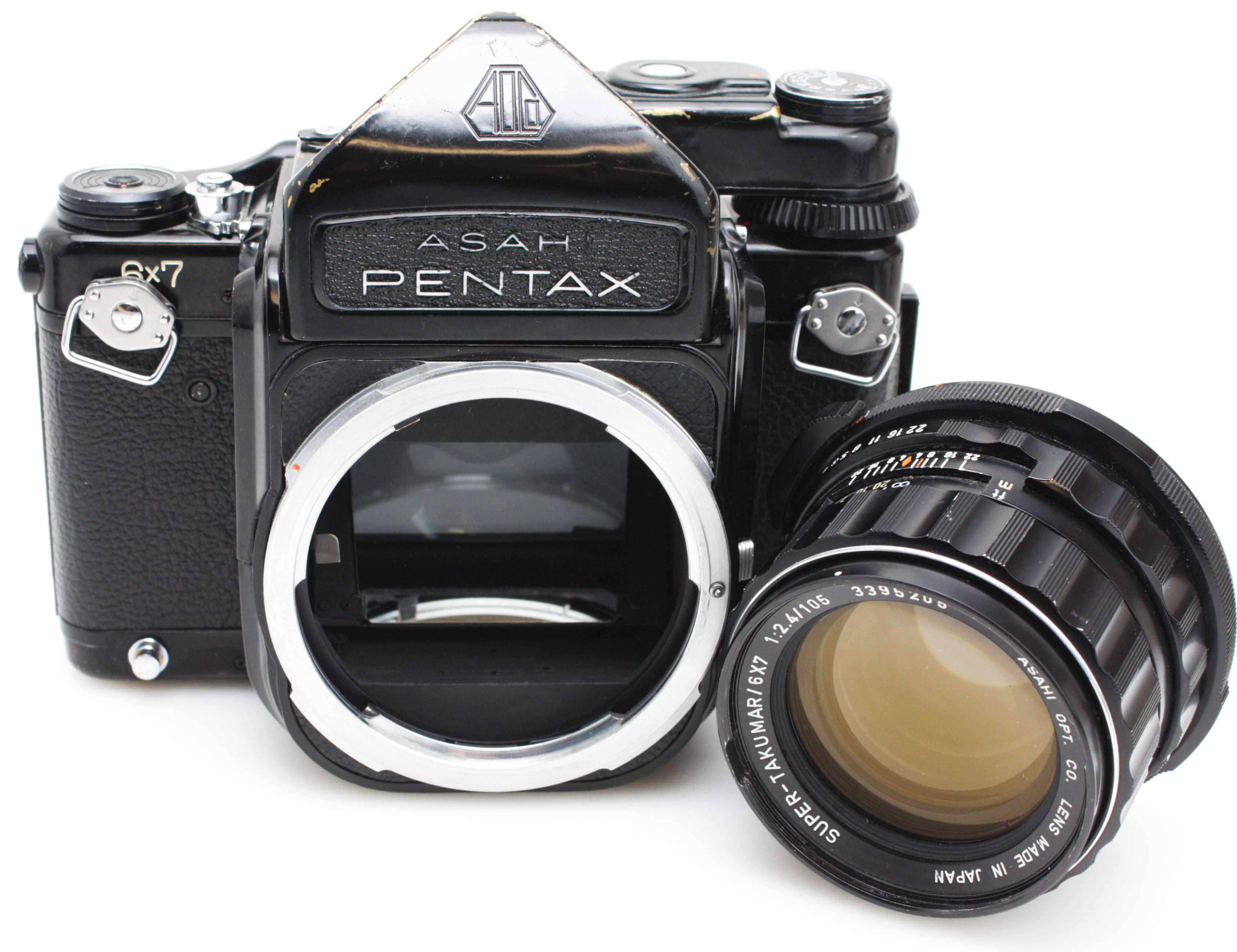 Pentax 6x7 Medium Format Film Camera w/ 105mm f/2.4 Lens & TTL prism - Image 10