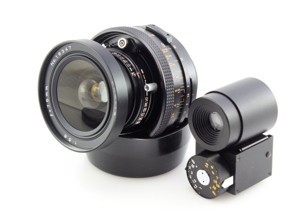 Mamiya 75mm f5.6 Lens and Viewfinder for Polaroid 600SE Cameras