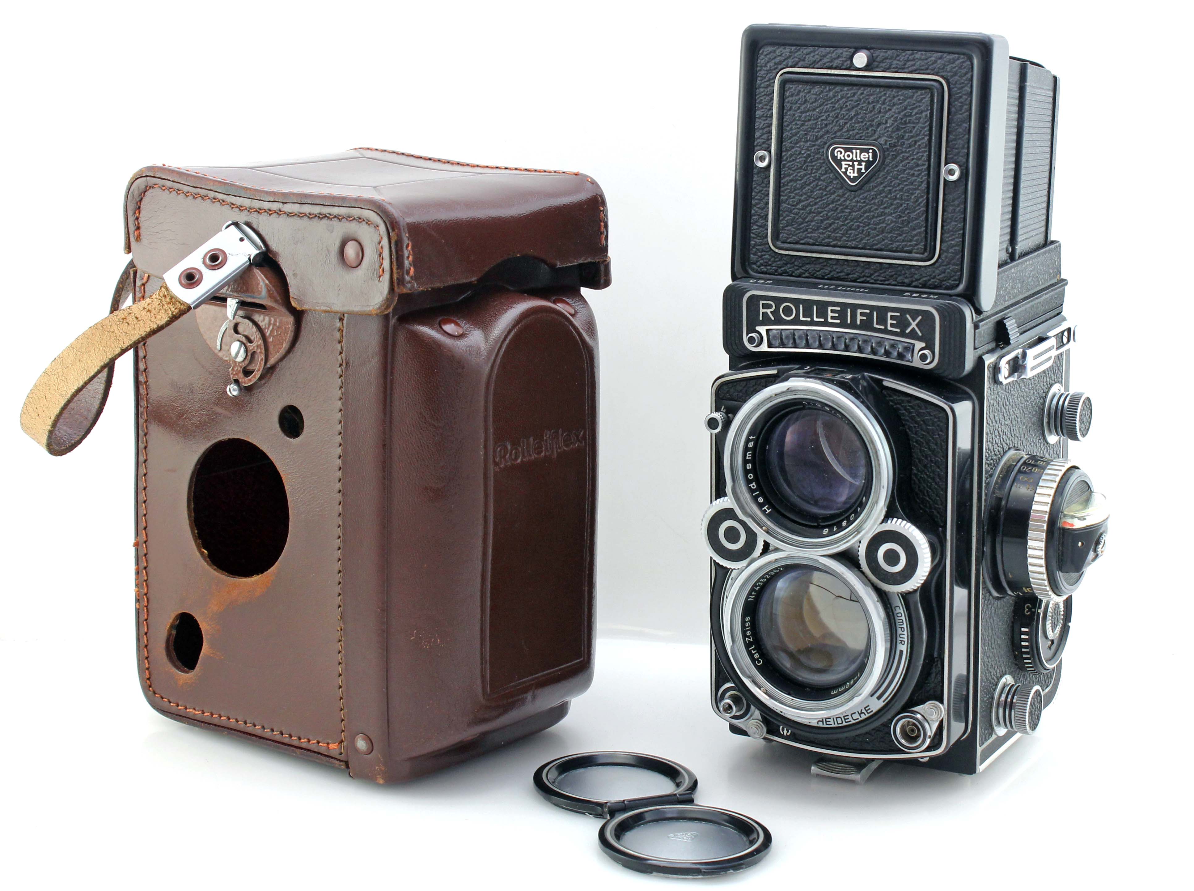 Rolleiflex 2.8F TLR Camera Cased with Carl Zeiss 80mm F2.8 Planar Lens & hood filter accessories - Image 4