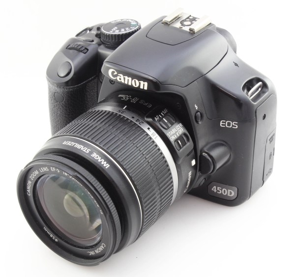 Canon EOS 450D 12MP APS-C Digital Camera w/ 18-55mm f3.5-5.6 IS zoom lens