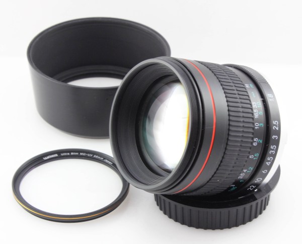 Andoer 85mm f1.8 Manual Focus fast prime lens - Canon EF Mount - Excellent Condition