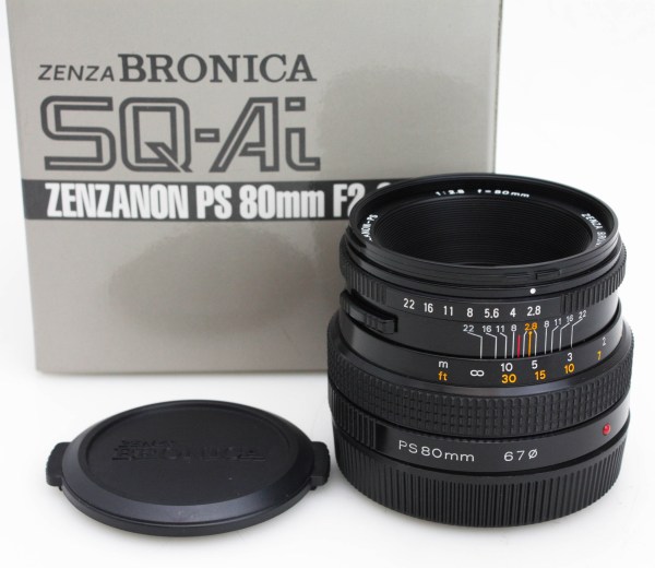 Bronica 80mm f/2.8 Zenzanon PS Lens for Bronica SQ-A / SQ-AI - Boxed