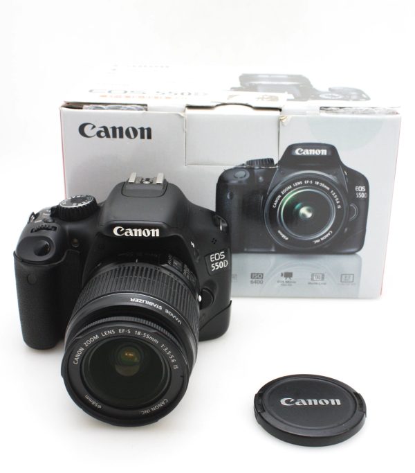 Canon EOS 550D - 18MP APS-C Sensor DSLR Camera w/ 18-55mm f/3.5-5.6 IS Zoom Lens