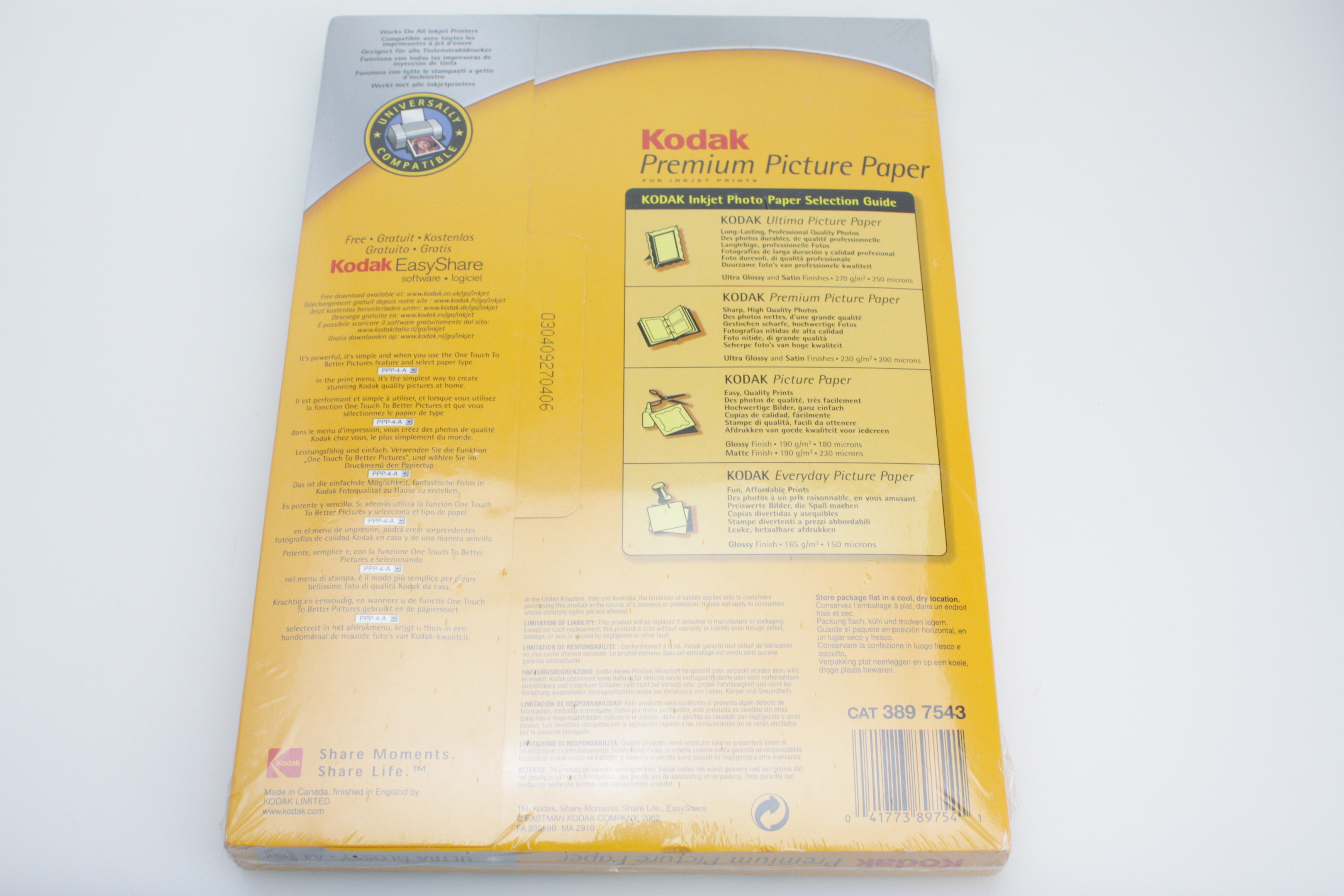 Kodak Premium Picture Paper A4 - 100 Sheets Ultra Glossy - New & Sealed - Image 3