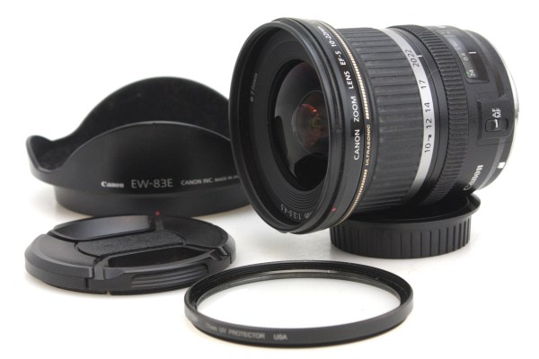 Canon EF-S 10-22mm f/3.5-4.5 Zoom Lens, with Caps & Hood - Canon EF Mount