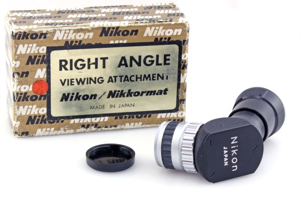 Nikon F Right Angle Viewfinder - Mint & Boxed - screw camera fitting