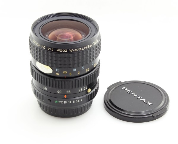 SMC Pentax A  24-50mm f/4 Wide Angle Zoom Lens - PKA, PK fit