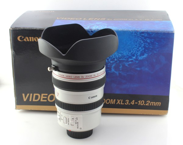 Canon XL 3.4-10.2mm 3x Wide Angle Zoom for Canon XL1 XL2. Boxed Mint