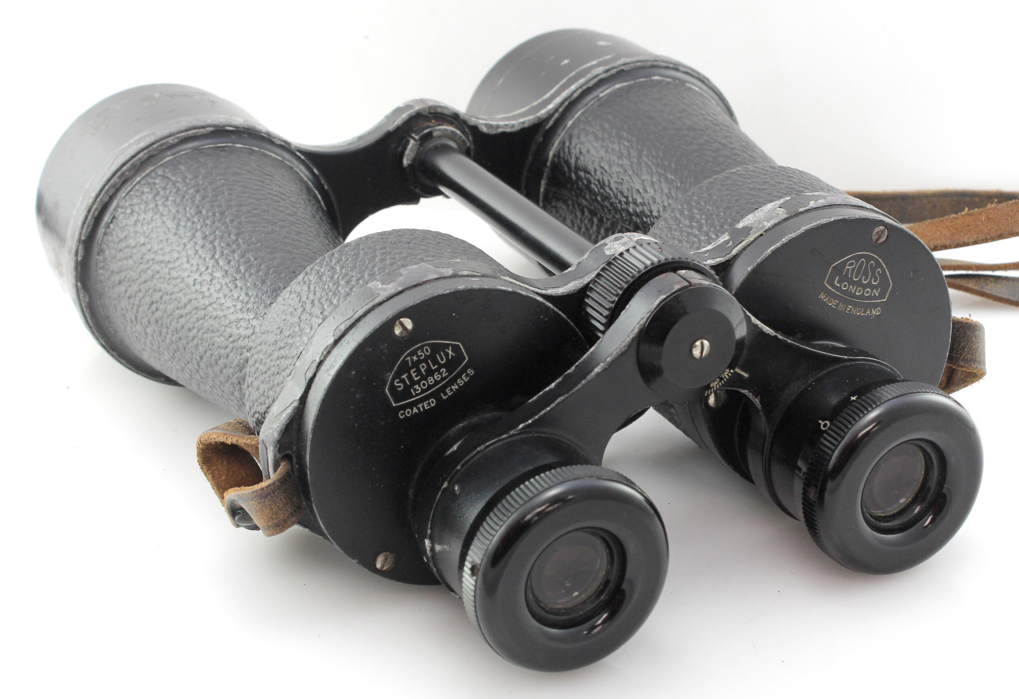 Ross 7x50 Steplux Vintage 1930s Binoculars with Original Case - Image 4