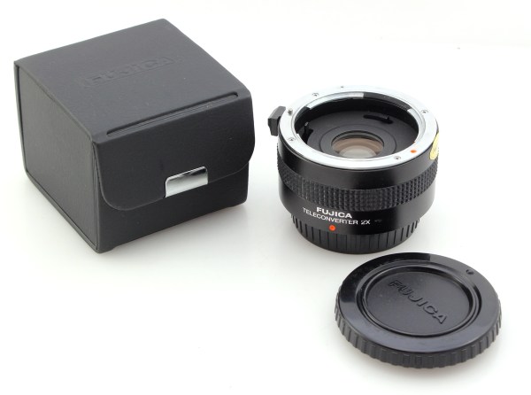 Vintage Fujica 2x Teleconverter for 1980s Fujinon Lenses - Fujica Bayonet Mount (film SLRs) - ex. cond. with caps, case