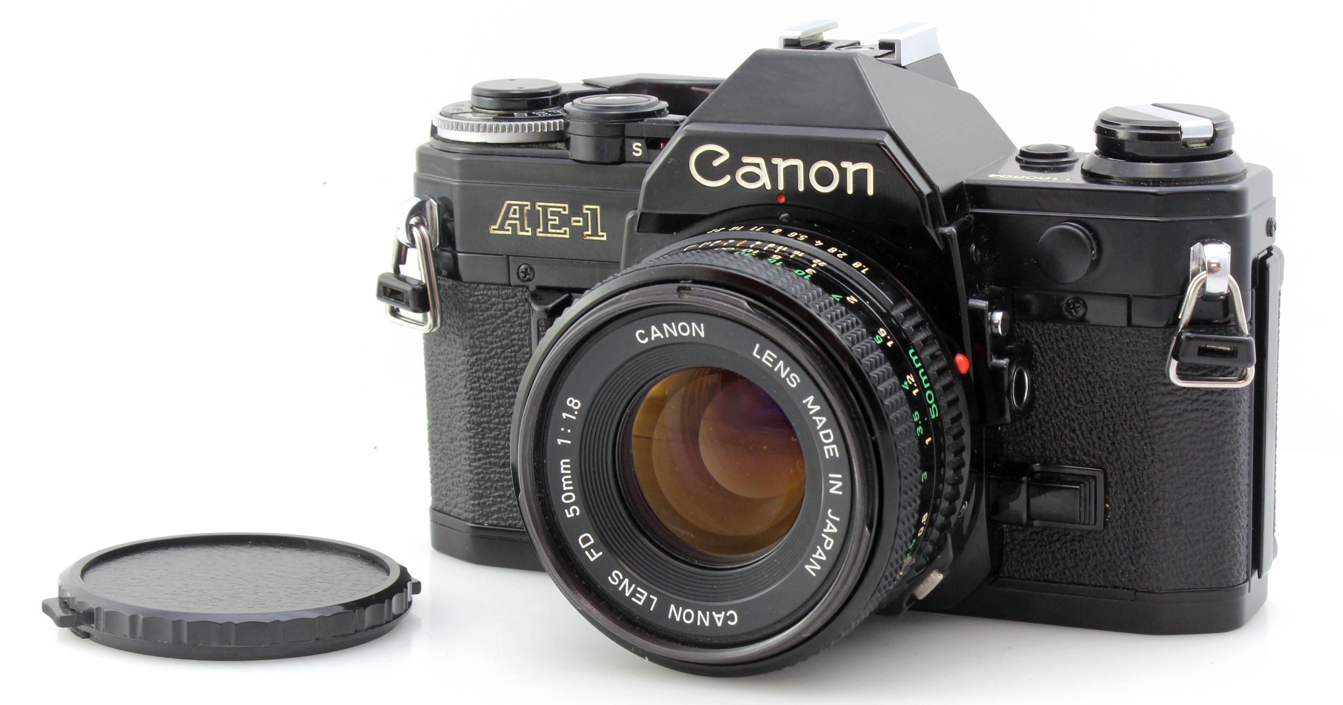 Canon AE-1 AE1 35mm SLR Film Camera w/ 50mm f1.8 FD Standard Prime Lens