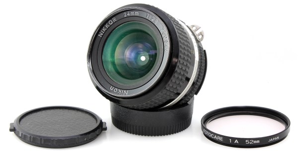 Nikon Nikkor 24mm f2.8 Ais Wide Angle Prime Lens - for FM FE F2AS F3 etc