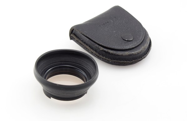 Minox 35 Lens Hood & UV Filter, in Leather Case