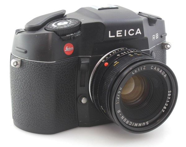 Leica R8 35mm Film SLR Camera Body with Leica 50mm F2 Summicron R lens