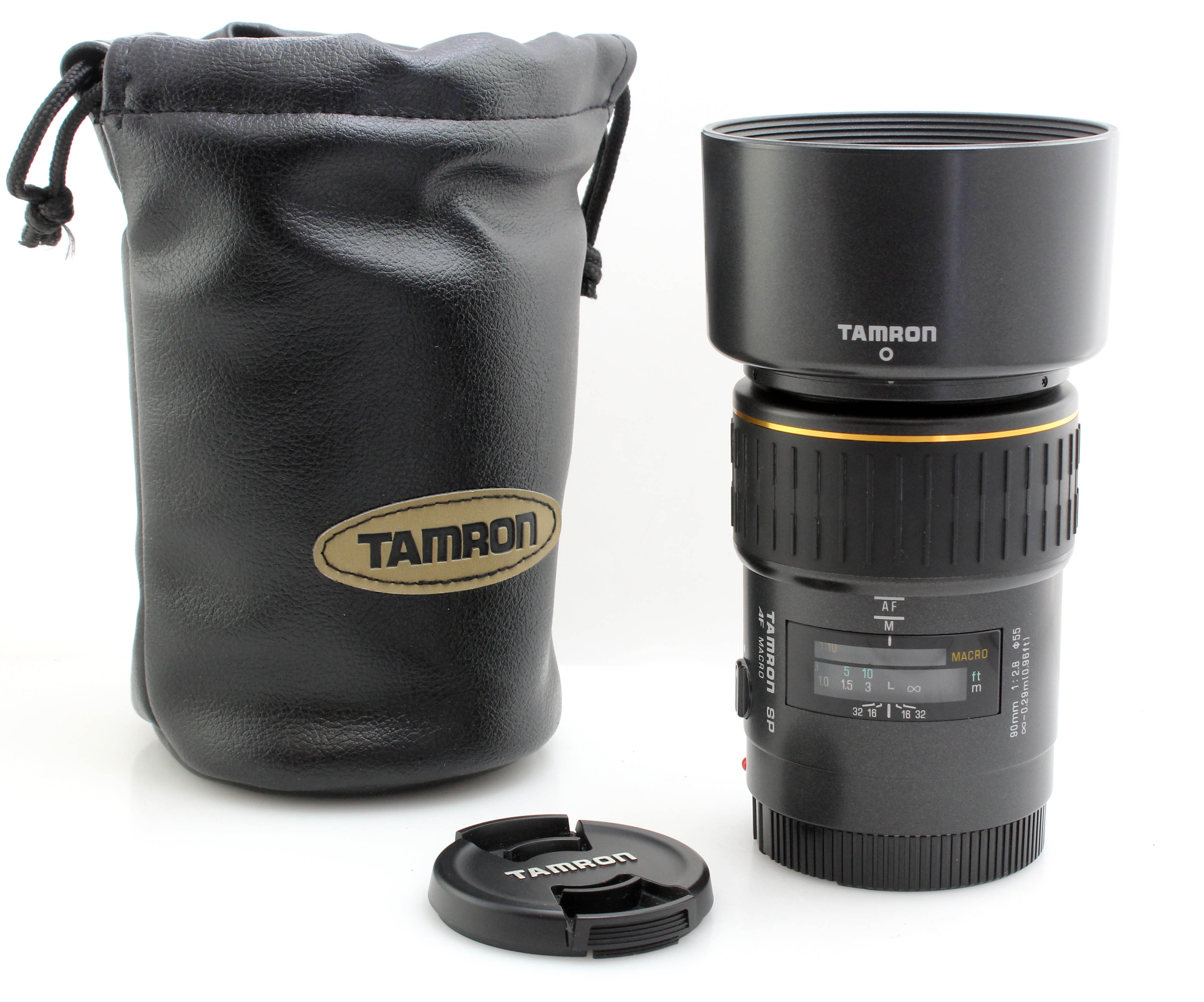 Tamron SP AF 90mm f/2.8 Macro 1:1 Lens - Sony A / Minolta AF Mount + Hood and Caps