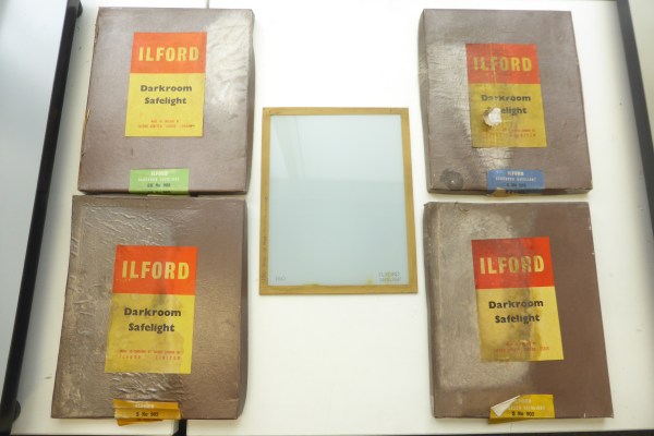 5x 10x8" Ilford Filter - for Ilford / Johnson Photo Darkroom Safelight Lamps - Boxed