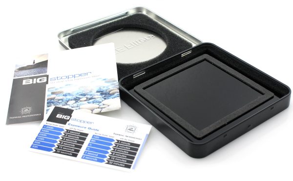 GENUINE LEE FILTER BIG STOPPER 10 STOP LONG EXPOSURE FILTER 100 X 100MM size code 2854 w/ Case