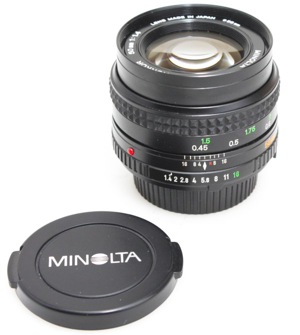 Minolta 50mm f/1.4 MD Rokkor Fast Prime Lens - Minolta MD Mount