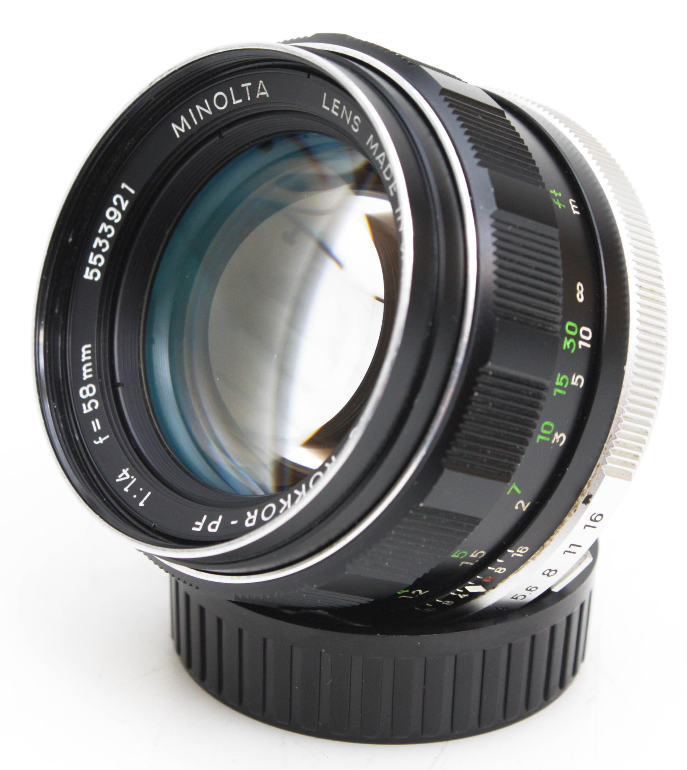 Minolta 58mm f/1.4 MC Rokkor-PF Fast Prime Lens, with Caps - Minolta MD Mount - Image 5