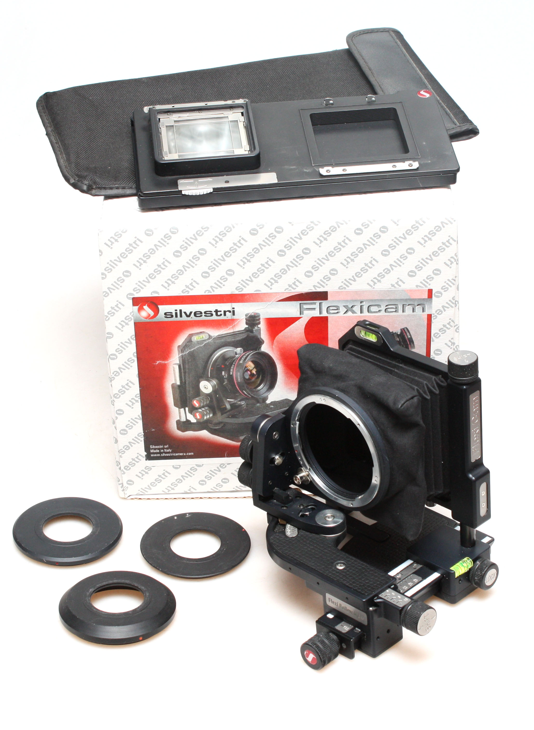 Silvestri Flexicam F050 with V System Sliding back. Copal 0 Lens Mounts and EOS Mount