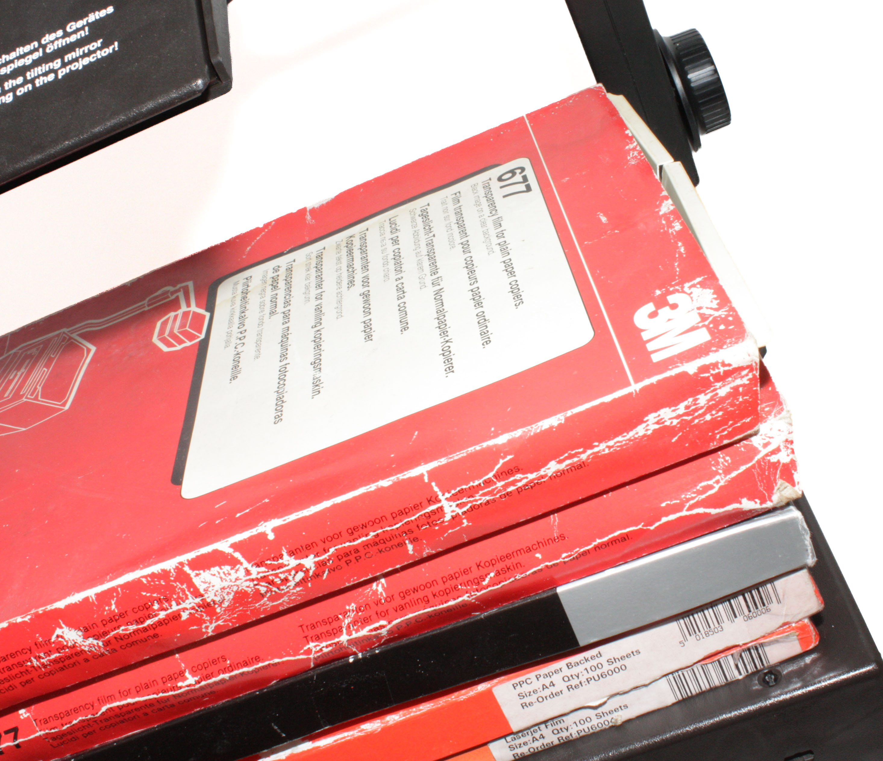 A+K 4000 (OHP) Overhead Projector, w/ 3M Acetate transparency Film Sheets - Image 9