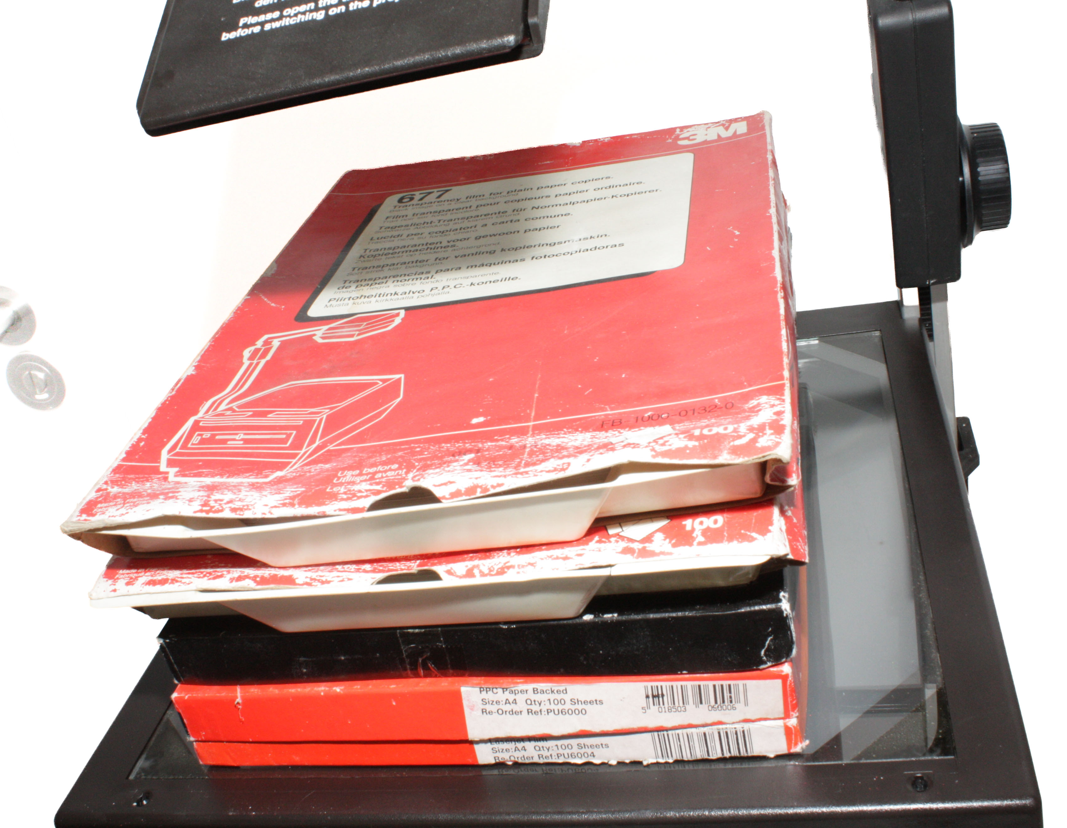 A+K 4000 (OHP) Overhead Projector, w/ 3M Acetate transparency Film Sheets - Image 10