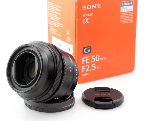 Boxed Sony FE 50mm f2.5 G Prime Lens Full Frame E mount - Fits FE & E mount