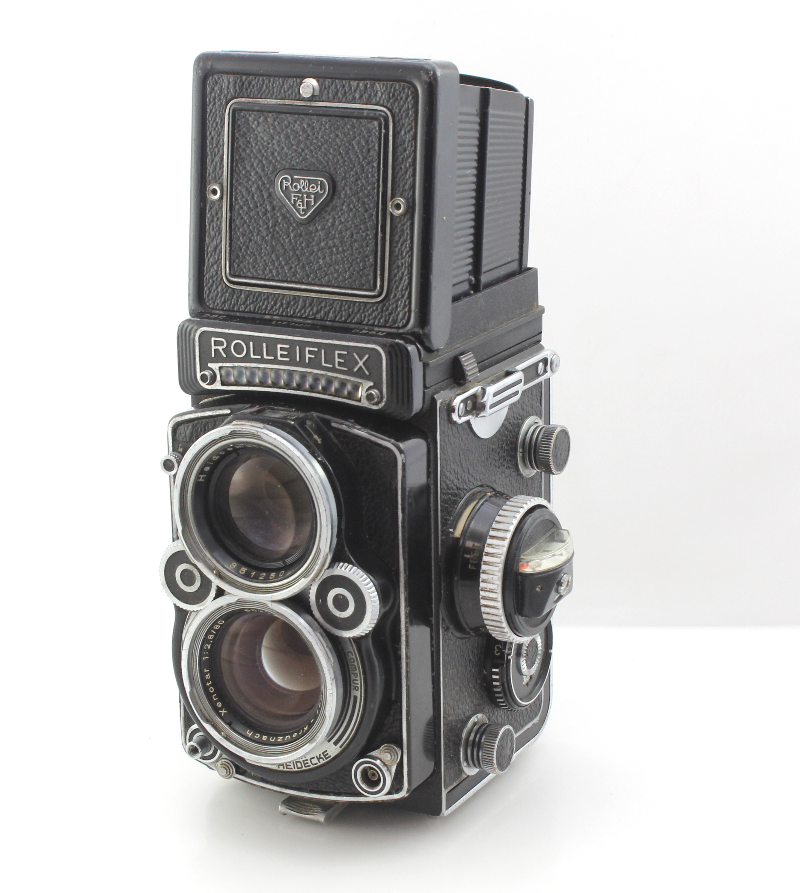 Rolleiflex 2.8F TLR Camera Cased with Schneider 80mm F2.8 Xenotar Lens. Serviced