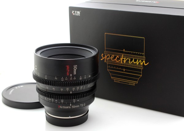 7Artisans Full Frame 50mm T2.0 Lens for Sony E-Mount - boxed