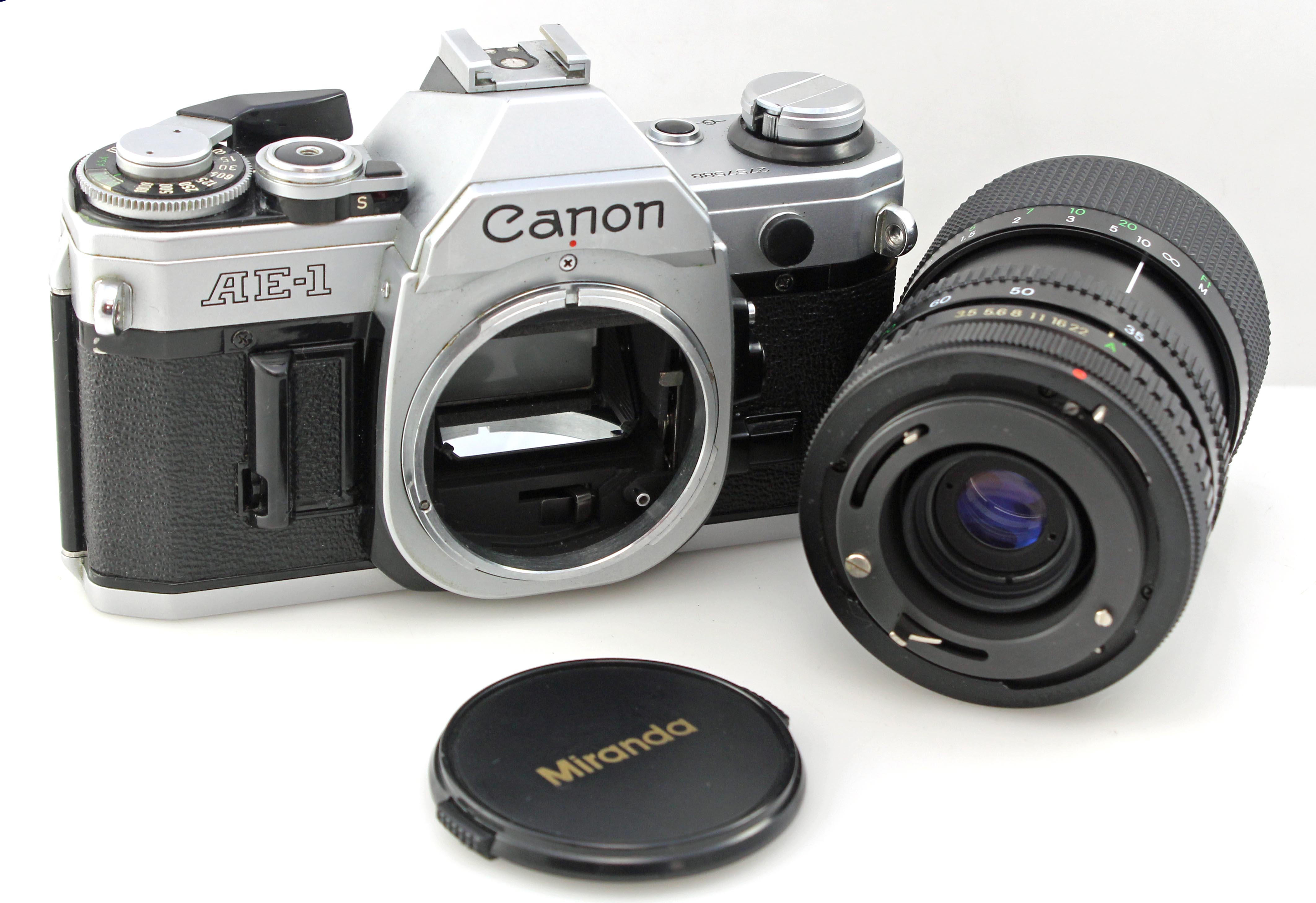 Canon AE-1 AE1 35mm SLR Film Camera w/ 35-70mm f3.5-4.5 Zoom Lens - Image 2