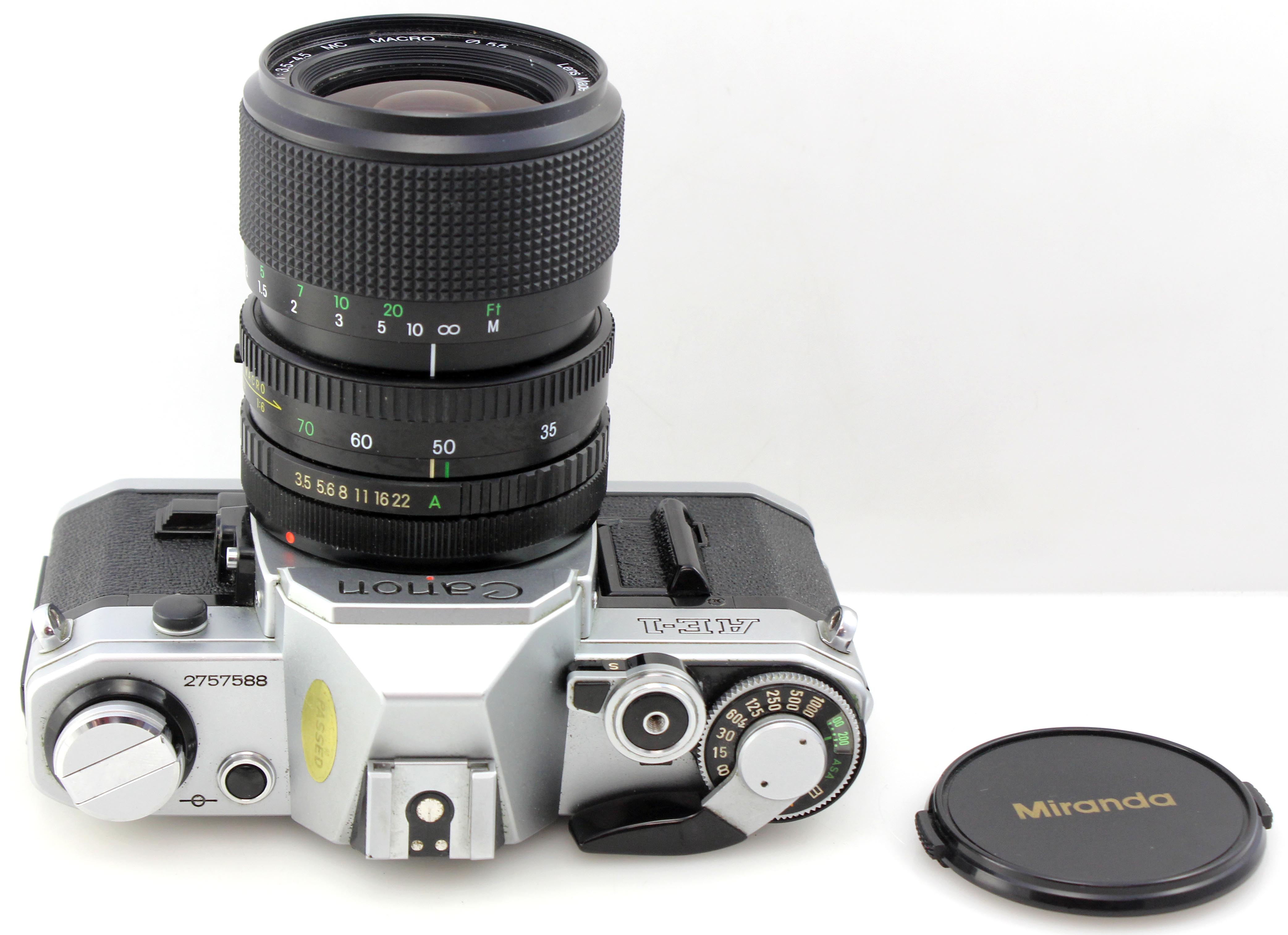 Canon AE-1 AE1 35mm SLR Film Camera w/ 35-70mm f3.5-4.5 Zoom Lens - Image 3