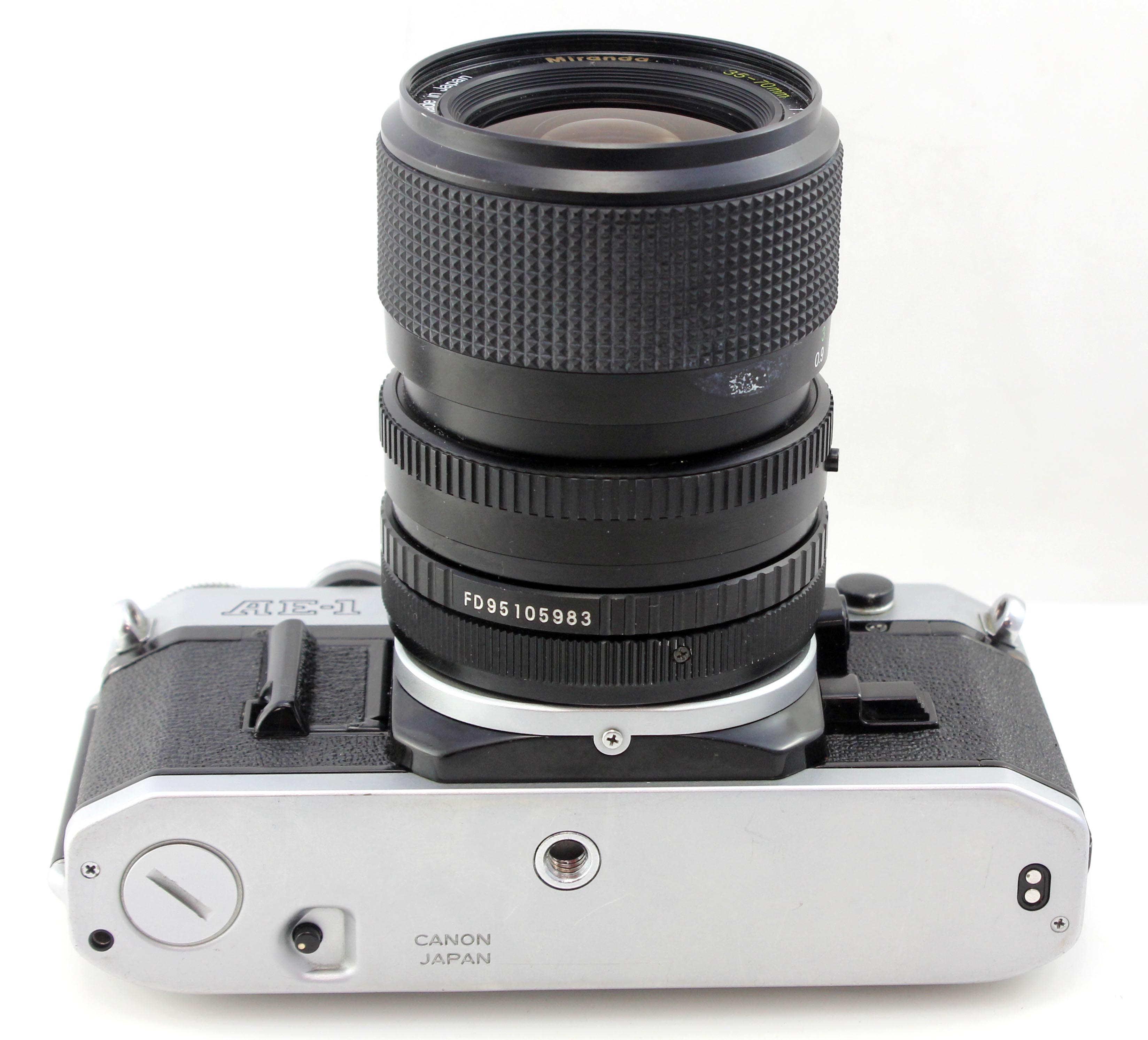 Canon AE-1 AE1 35mm SLR Film Camera w/ 35-70mm f3.5-4.5 Zoom Lens - Image 4
