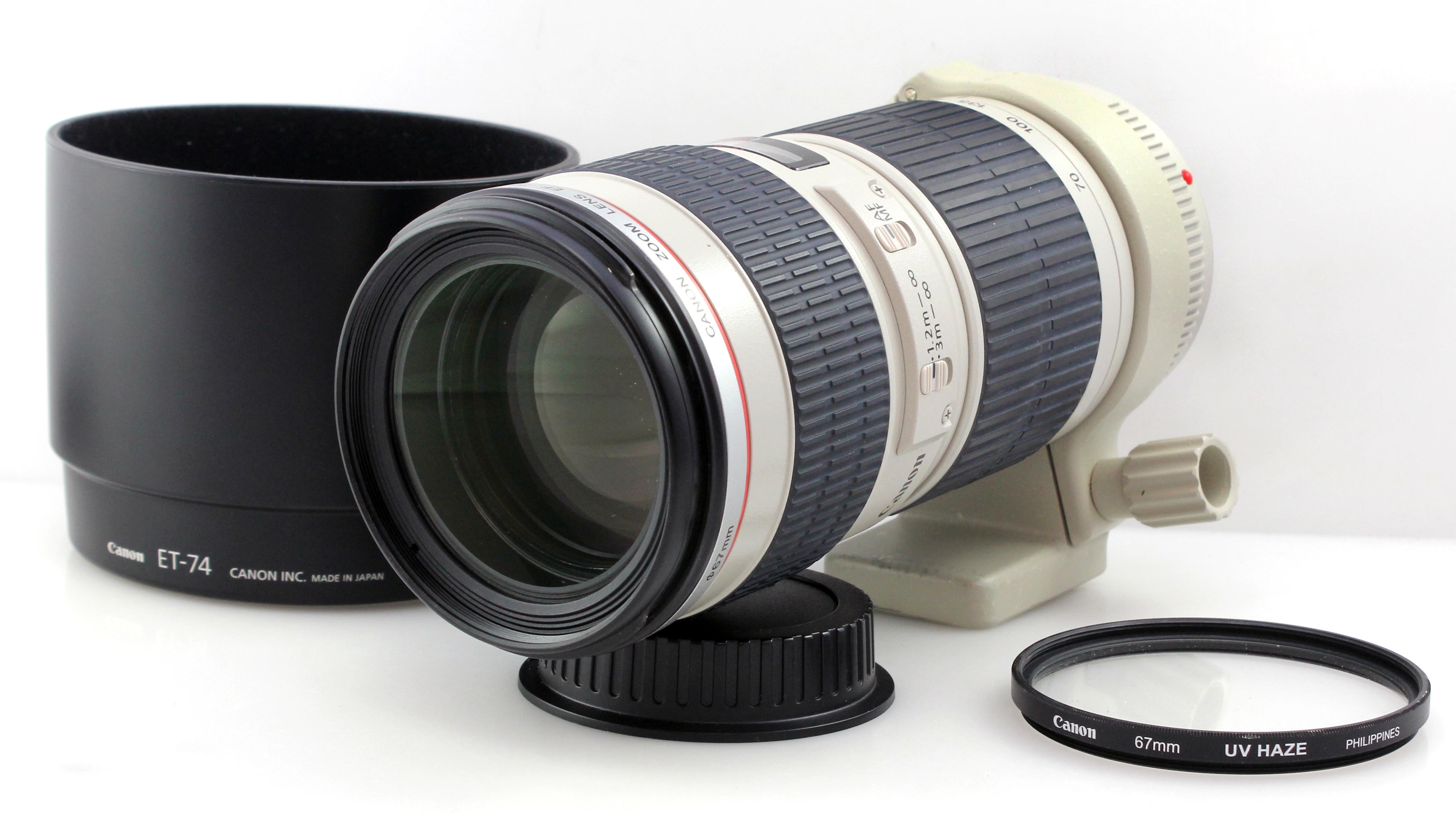 Boxed Canon EF 70-200mm f4 L USM Zoom Lens Fully Working with Hood & Caps