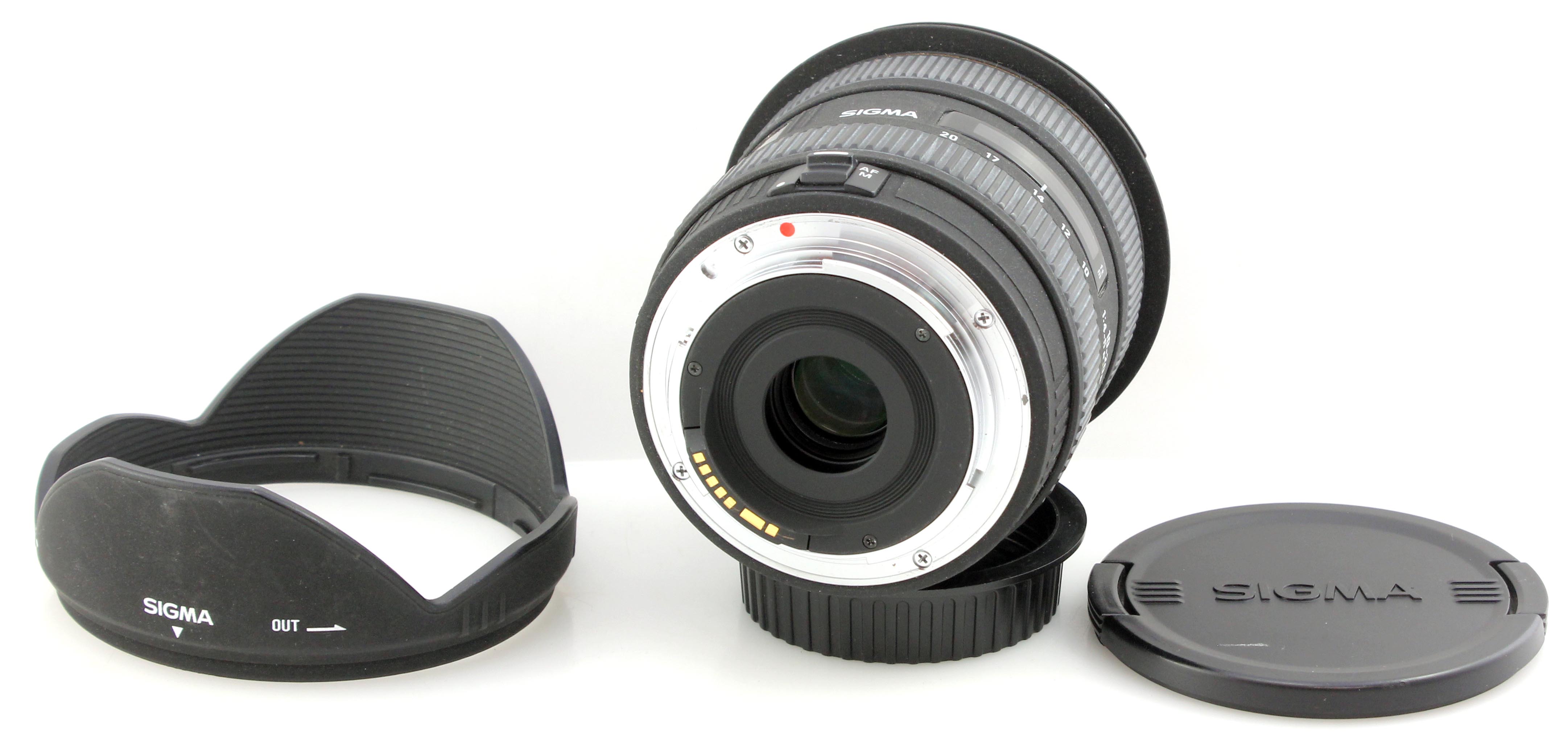 Boxed & case Sigma AF 10-20mm f4 -5.6 EX DC Zoom Lens - Canon EOS EFS fit - Image 6