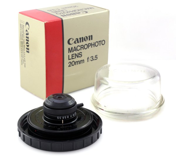Canon FD Macro Photo 20mm f3.5 Lens - FD Mount for auto bellows