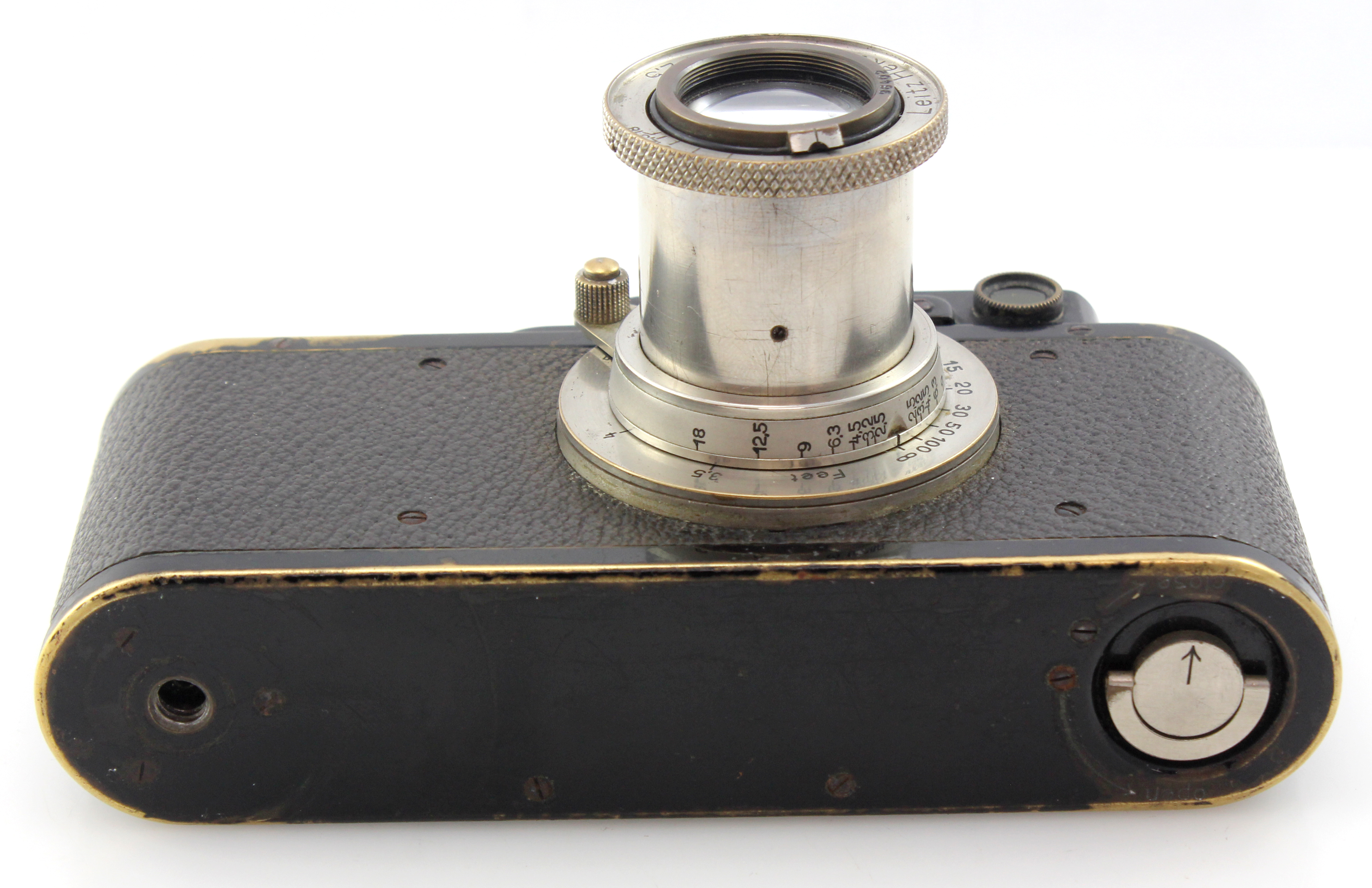 Leica II D 35mm Black Rangefinder Camera W/ Hektor 5CM F2.5 Lens & ETRIN Case - 1932 - Image 6