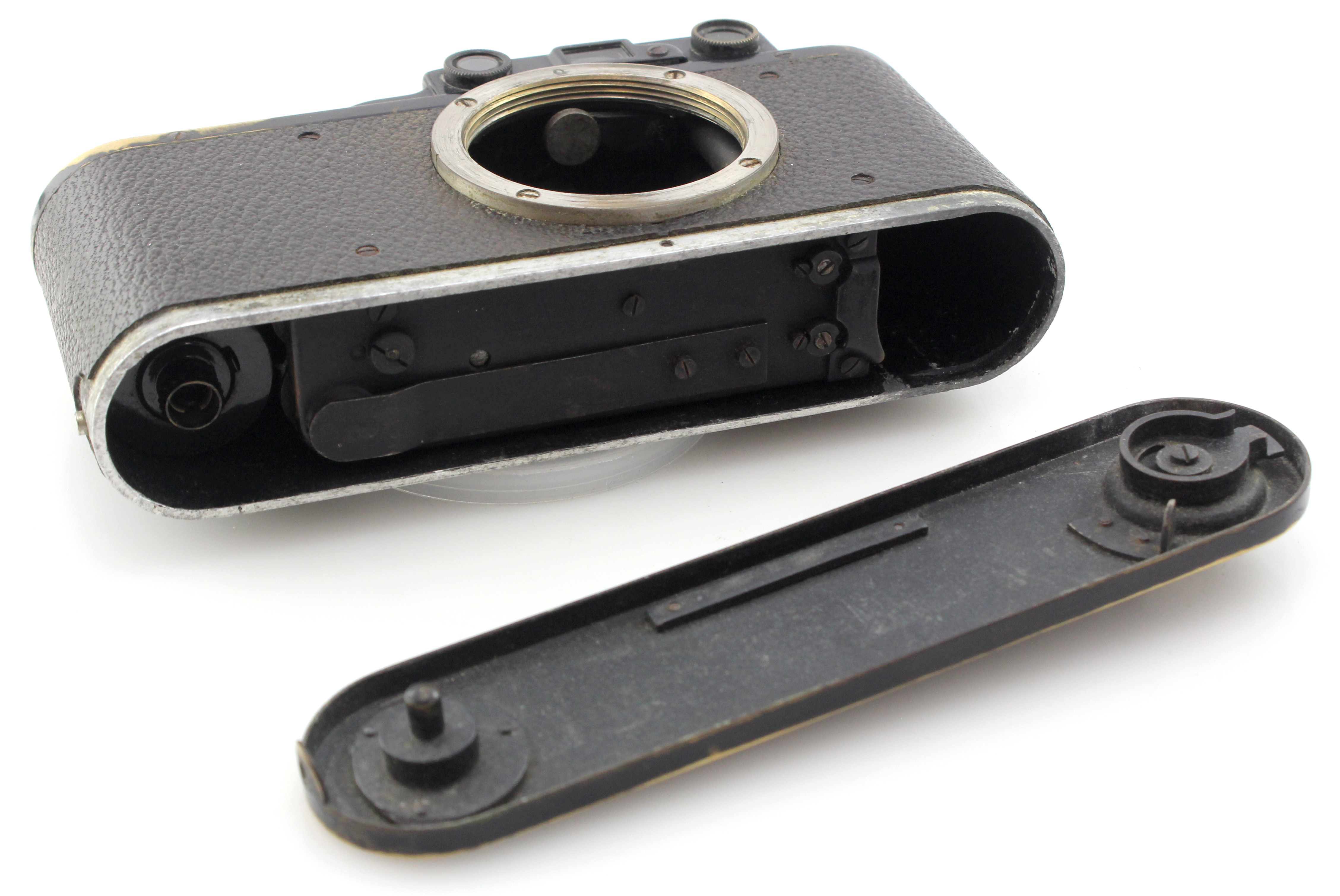 Leica II D 35mm Black Rangefinder Camera W/ Hektor 5CM F2.5 Lens & ETRIN Case - 1932 - Image 9