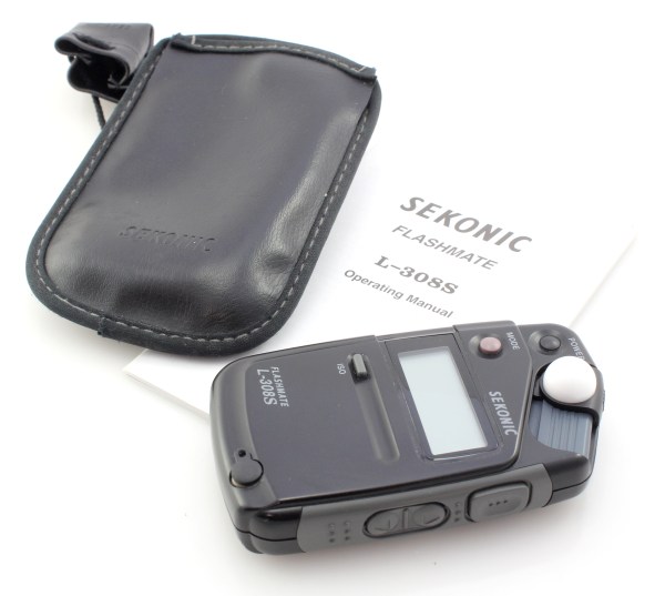 Sekonic L-308S Flashmate Light Meter, Soft case & Lumidisc - Great Condition