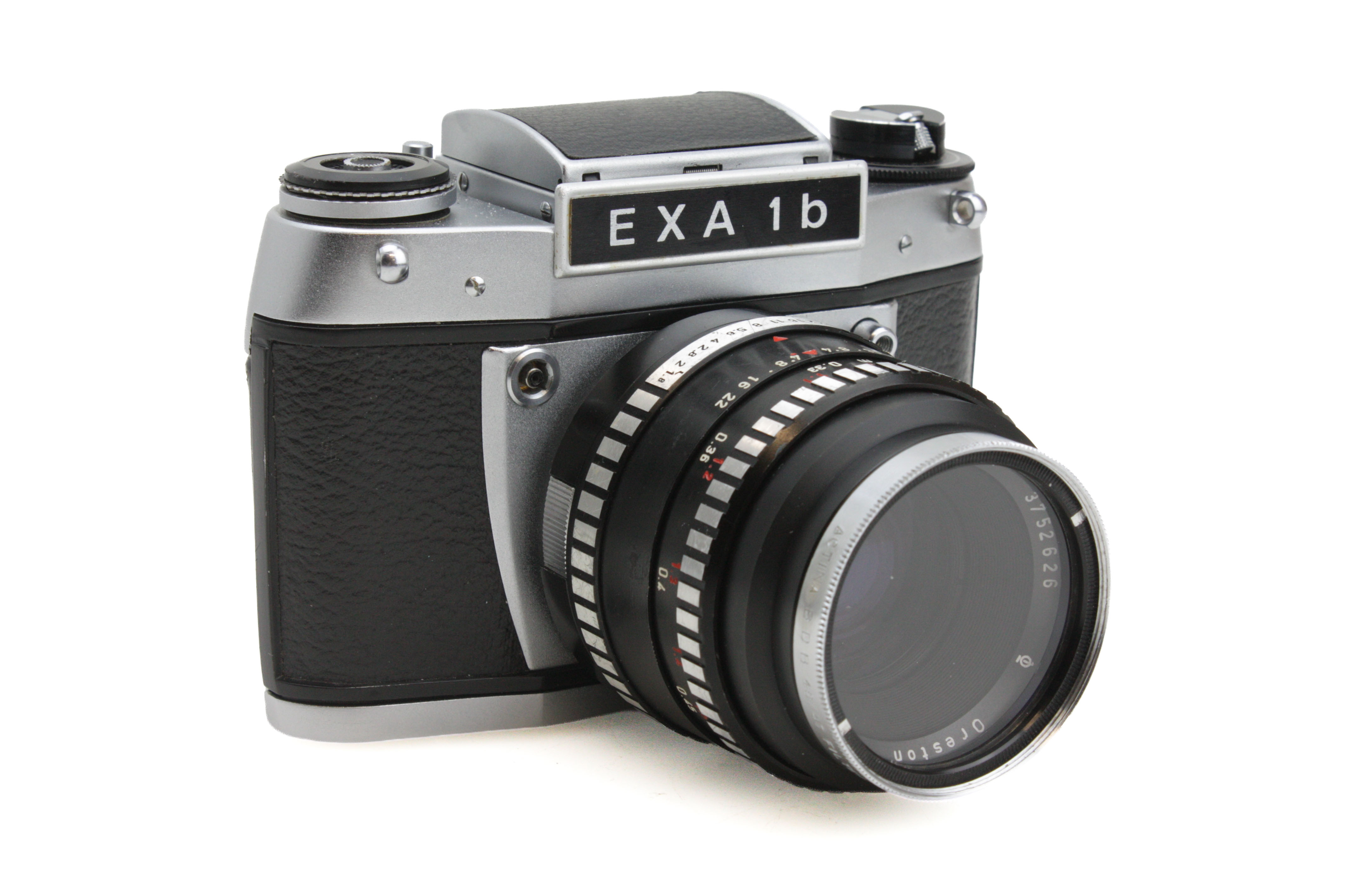 Exa 1B 35mm Film SLR Camera, Meyer Optic 50mm f/1.8 & Waist Level Finder