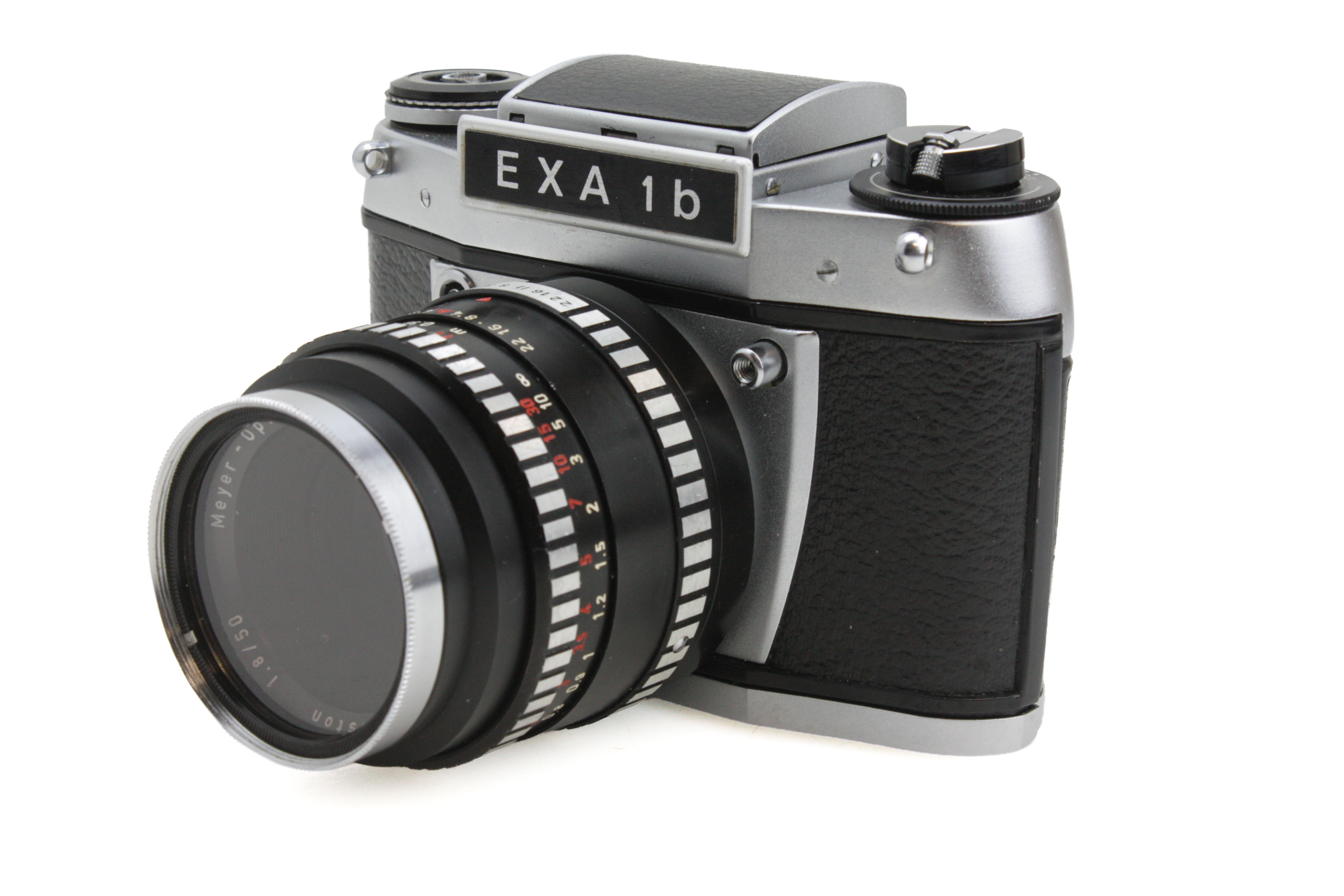 Exa 1B 35mm Film SLR Camera, Meyer Optic 50mm f/1.8 & Waist Level Finder - Image 2